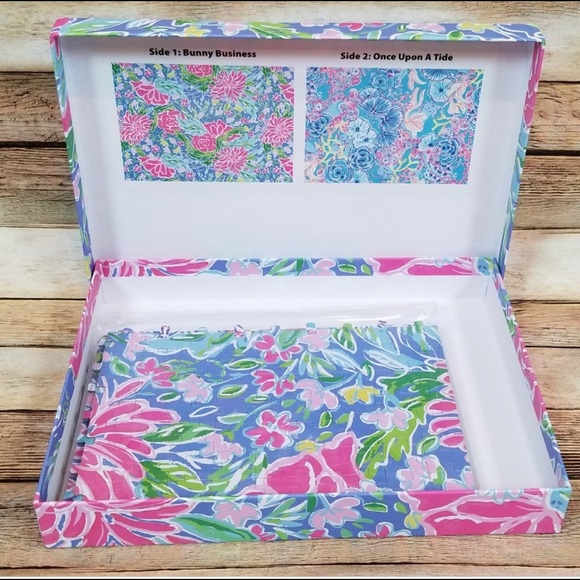 NWT Lilly Pulitzer Puzzle Bunny Business Zanzibar - Picture 4 of 7